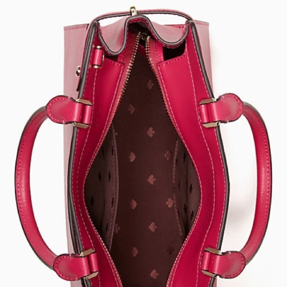 New Kate Spade Medium Satchel In Ruby Pink NWT - Picture 4 of 4